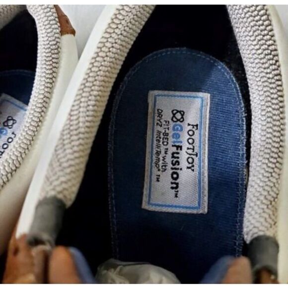 Footjoy Gel Fusion Golf Shoes Size 12 Opti-Flex IntelliTemp White Outdoor Mens - Picture 7 of 13